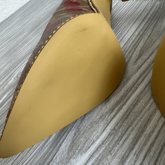COACH Waverly Valentines Heart Printed Pumps - Picture 13 of 16
